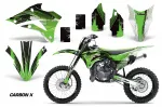 Carbon-X Grün mit Nummernfeldern für Kawasaki KX85/100 2014-2021