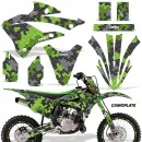 Camoplate Grün mit Nummernfeldern für Kawasaki KX85/112 2022-2024