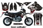 Bone Collector Schwarz mit Nummernfeldern für Suzuki DRZ 400 S/SM 2000-2023