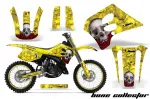 Bone Collector Gelb mit Nummernfeldern für Suzuki RM 125 1993-1995