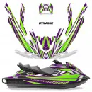 Dynamik Background = Purple, Design color = Green for Yamaha FX Cruiser SVHO 2012-2018
