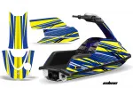 InLine Background = Blue, Design color = Yellow for Yamaha Superjet (round nose)