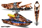 Mad Hatter Background = Orange, Design color = Black for Yamaha Wave Blaster 1993-1996