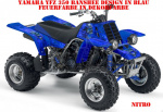 Nitro Blau, Feuerfarbe = Dekorfarbe für Yamaha Banshee YFZ 350