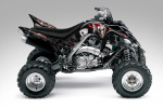 Joker Hintergrund Schwarz, Jokerfarbe Rot-Weiß für Yamaha Raptor YFM 700 R 2006-2012