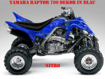 Nitro Blau, Feuerfarbe = Dekorfarbe für Yamaha Raptor YFM 700 R 2006-2012
