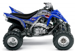 War Machine Hintergrund = Blau, Designfarbe = Grau für Yamaha Raptor YFM 700 R 2006-2012