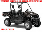 Head Creeps Black for Yamaha Rhino 450/660/700