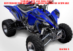 Racer-X Hintergrundfarbe = Blau, Designfarbe = Schwarz für Yamaha YFZ 450 2004-2008 & 2012-2014
