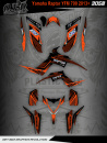 3058 gedruckt auf einer Holo Folie Basis Material für Yamaha Raptor YFM 700R 2013+