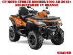 Shaded for CF-Moto CForce 800/820/850/1000 XC/DLX up 2018+