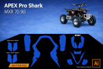 Apex Pro Shark Vector-Template für die MXR 70 90