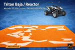 Triton Baja / Reactor / Black Lizard Vector-Template für die 50, 300 Crosser, Supermoto, 400, 450, 450 SM
