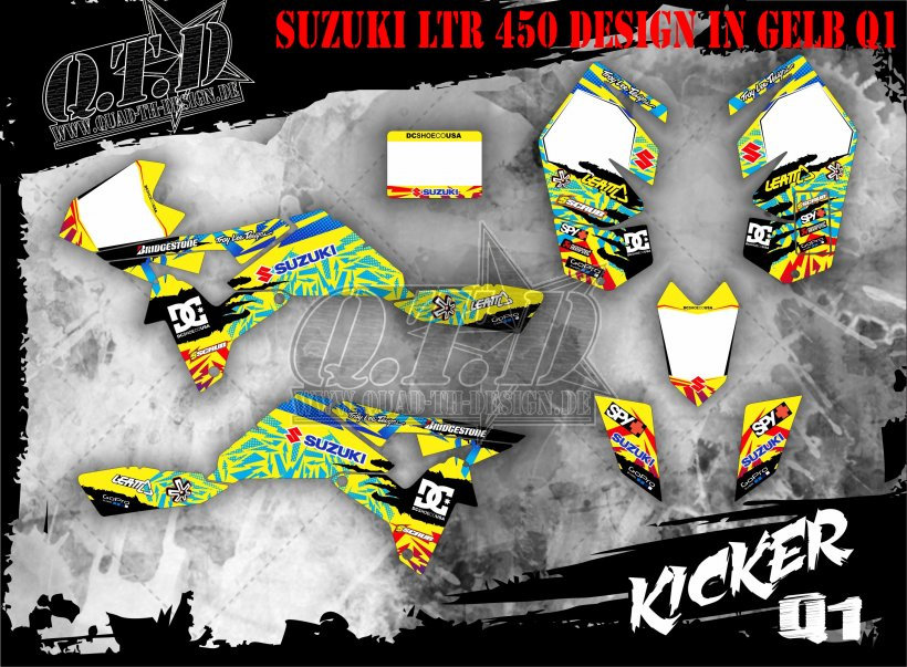 Kicker Dekor für Suzuki Quads