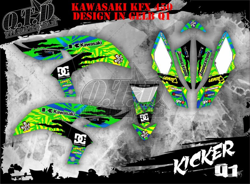Kicker Dekor für Kawasaki Quads