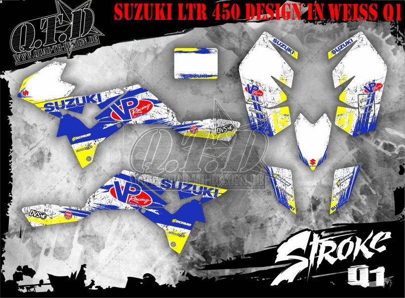 Stroke Dekor für Suzuki Quads