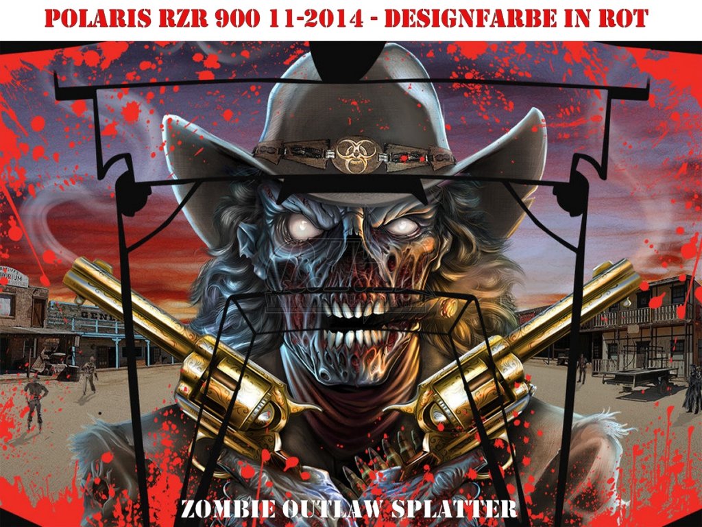 Zombie Outlaw Splatter für Polaris UTV