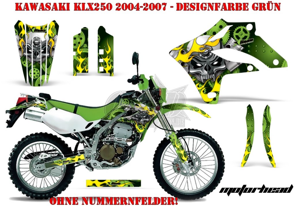 Motorhead für Kawasaki MX Motocross Bikes