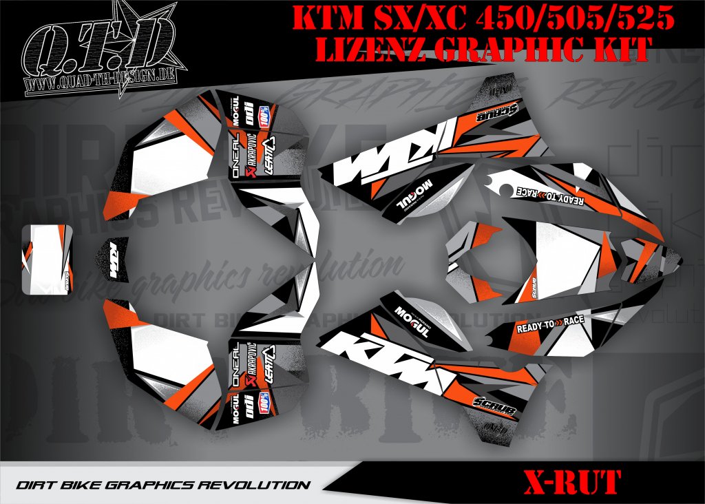 KTM X-RUT Dekor für KTM Quads