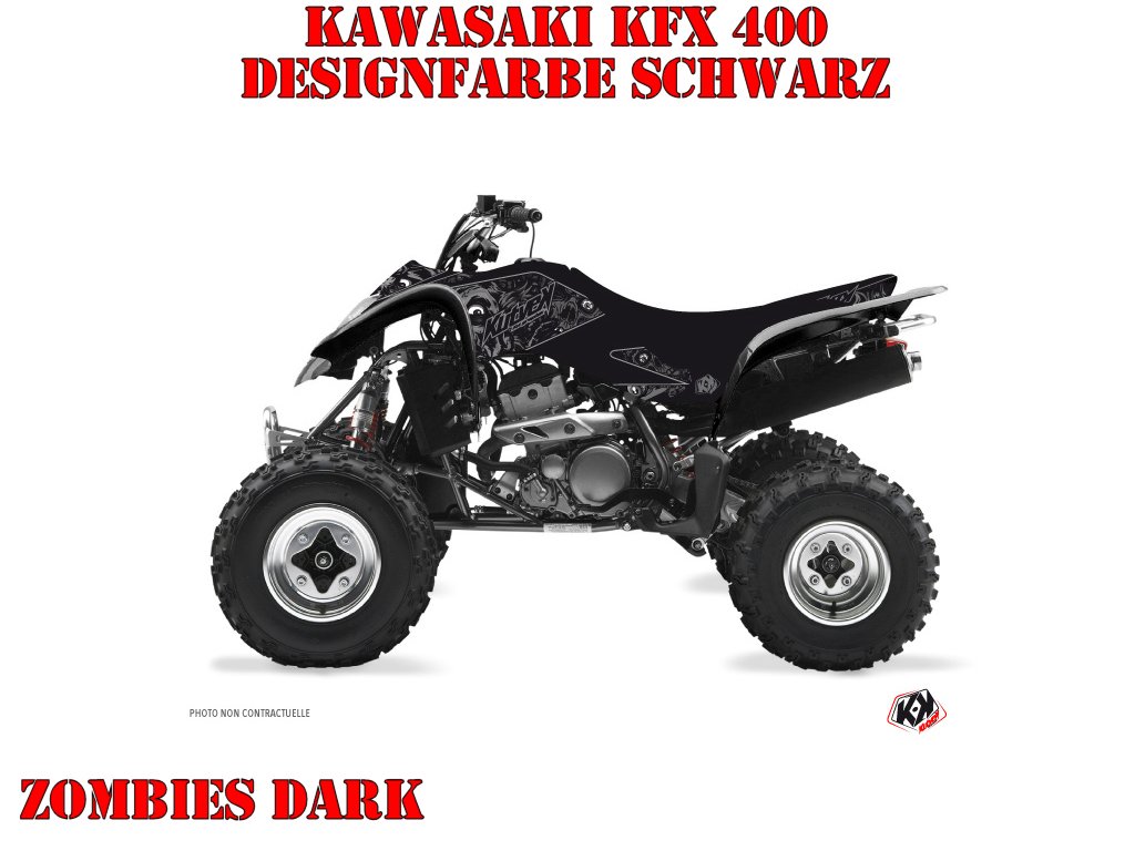 Kutvek Zombie Dark Dekor für Kawasaki Quads